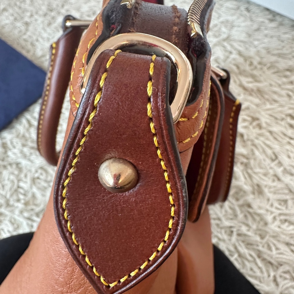 Dooney & Bourke Brown Leather Handbag - Picture 5 of 6